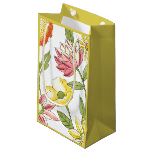 Petit Sac Cadeau Conception florale de jardin avec l'arrière - plan
