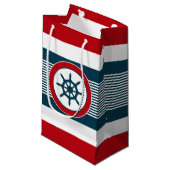 Petit Sac Cadeau Conception nautique (Devant Angle)