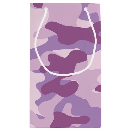 Petit Sac Cadeau Conception pourpre de Camo (Dos)