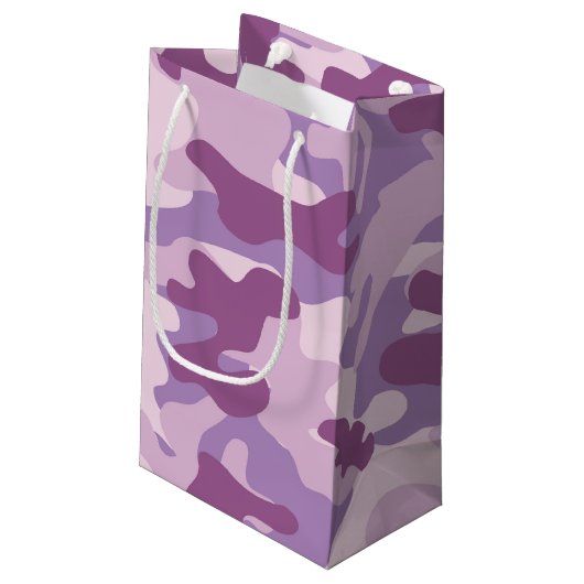 Petit Sac Cadeau Conception pourpre de Camo (Dos Angle)