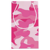 Petit Sac Cadeau Conception rose et blanche de Camo (Dos)