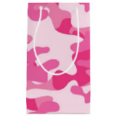 Petit Sac Cadeau Conception rose et blanche de Camo (Devant)