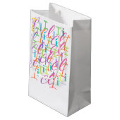 Petit Sac Cadeau Confettis en forme de lettre "I" (Dos Angle)
