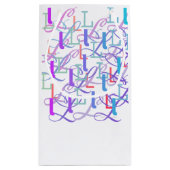 Petit Sac Cadeau Confettis en forme de lettre "L" (Dos)