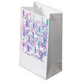 Petit Sac Cadeau Confettis en forme de lettre "L" (Dos Angle)