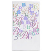 Petit Sac Cadeau Confettis en forme de lettres "B" (Dos)