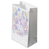 Petit Sac Cadeau Confettis en forme de lettres "B" (Dos Angle)