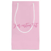 Petit Sac Cadeau Conscience du cancer du sein mois script personnal (Devant)