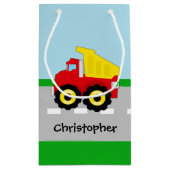 Petit Sac Cadeau Construction Dumptruck de garçons d'enfants (Dos)