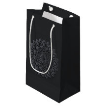 Contemporain Coupe de papier noir Mandala