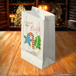 Petit Sac Cadeau Cookie de Noël joli couleur Whimsical Coutouts