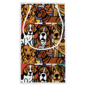 Petit Sac Cadeau Cool Funny Secourir Chiens Générique Abstrait (Dos)