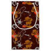 Petit Sac Cadeau Cool Occidental cowboy motif carrelé (Dos)