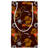 Petit Sac Cadeau Cool Occidental cowboy motif carrelé (Devant)