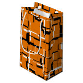 Petit Sac Cadeau COOL orange noir blanc (Dos Angle)