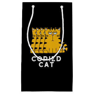 Petit Sac Cadeau Copié Chat Funny Animal Pun Dark BG