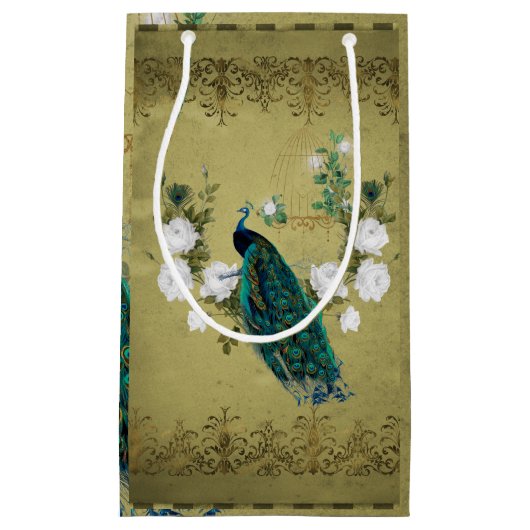 Petit Sac Cadeau Coq de fleur (Devant)