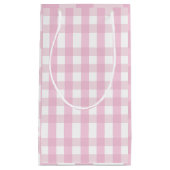 Petit Sac Cadeau Coquette Pink Plaid (Devant)