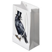Petit Sac Cadeau Corbeau (Devant Angle)