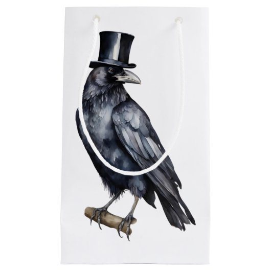 Petit Sac Cadeau Corbeau (Devant)