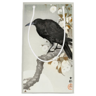 Petit Sac Cadeau Corbeau Koson Oiseau Japonais Corneille
