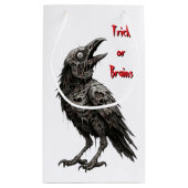 Petit Sac Cadeau Corbeau zombie (Dos)