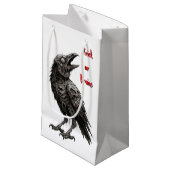 Petit Sac Cadeau Corbeau zombie (Devant Angle)