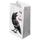 Petit Sac Cadeau Corbeau zombie (Dos Angle)