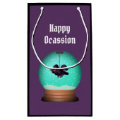 Petit Sac Cadeau Corneille corneille corneille chute unique violet  (Dos)