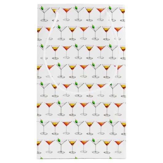 Petit Sac Cadeau Cosmo Martini Manhattan Cocktail Mixte Boissons Sa (Dos)