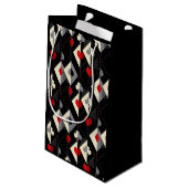 Petit Sac Cadeau Costumes de jeu de cartes en poker. (Dos Angle)