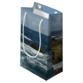 Petit Sac Cadeau Côte rocheuse d'Aruba et océan bleu (Devant Angle)