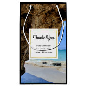 Petit Sac Cadeau Côte tropicale de plage avec un Big Rock (Dos)