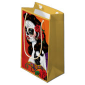 Petit Sac Cadeau Coucher de soleil velu sucre (Devant Angle)