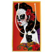 Petit Sac Cadeau Coucher de soleil velu sucre (Devant)