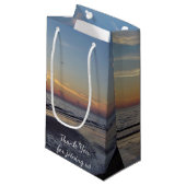 Petit Sac Cadeau Coucher du soleil de plage (Devant Angle)