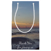 Petit Sac Cadeau Coucher du soleil de plage (Devant)