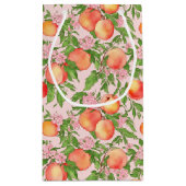 Petit Sac Cadeau Couleur d'eau de la fleur de pêche (Dos)