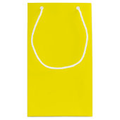 Petit Sac Cadeau Couleur jaune soleil uni (Dos)