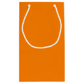 Petit Sac Cadeau Couleur simple orange (Dos)