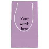 Petit Sac Cadeau Couleur solide Lilac personnalisée (Devant)