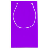 Petit Sac Cadeau Couleur solide psychédélique violet électrique (Dos)