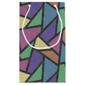 Petit Sac Cadeau Couleurs arc-en-ciel en mosaïque motif (Dos)