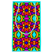 Petit Sac Cadeau Couleurs arc-en-ciel Patchwork Motif de répétition (Devant)