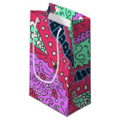 Petit Sac Cadeau Couleurs motifs (Devant Angle)