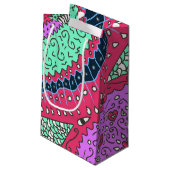 Petit Sac Cadeau Couleurs motifs (Dos Angle)