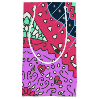 Petit Sac Cadeau Couleurs motifs