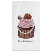 Petit Sac Cadeau Coupe De Fraise Cute À L'Aquarelle (Devant)