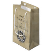 Petit Sac Cadeau Couronne Macabre (Devant Angle)