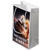 Petit Sac Cadeau Course automobile gâteau d'anniversaire - (Dos Angle)